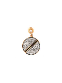 Rose gold zirconia pendant...