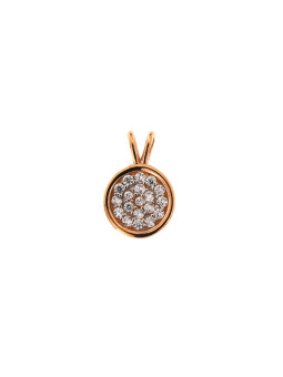 Rose gold zirconia pendant...