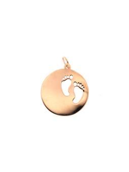 Rose gold foot pendant...