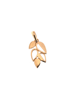 Rose gold leaf pendant...
