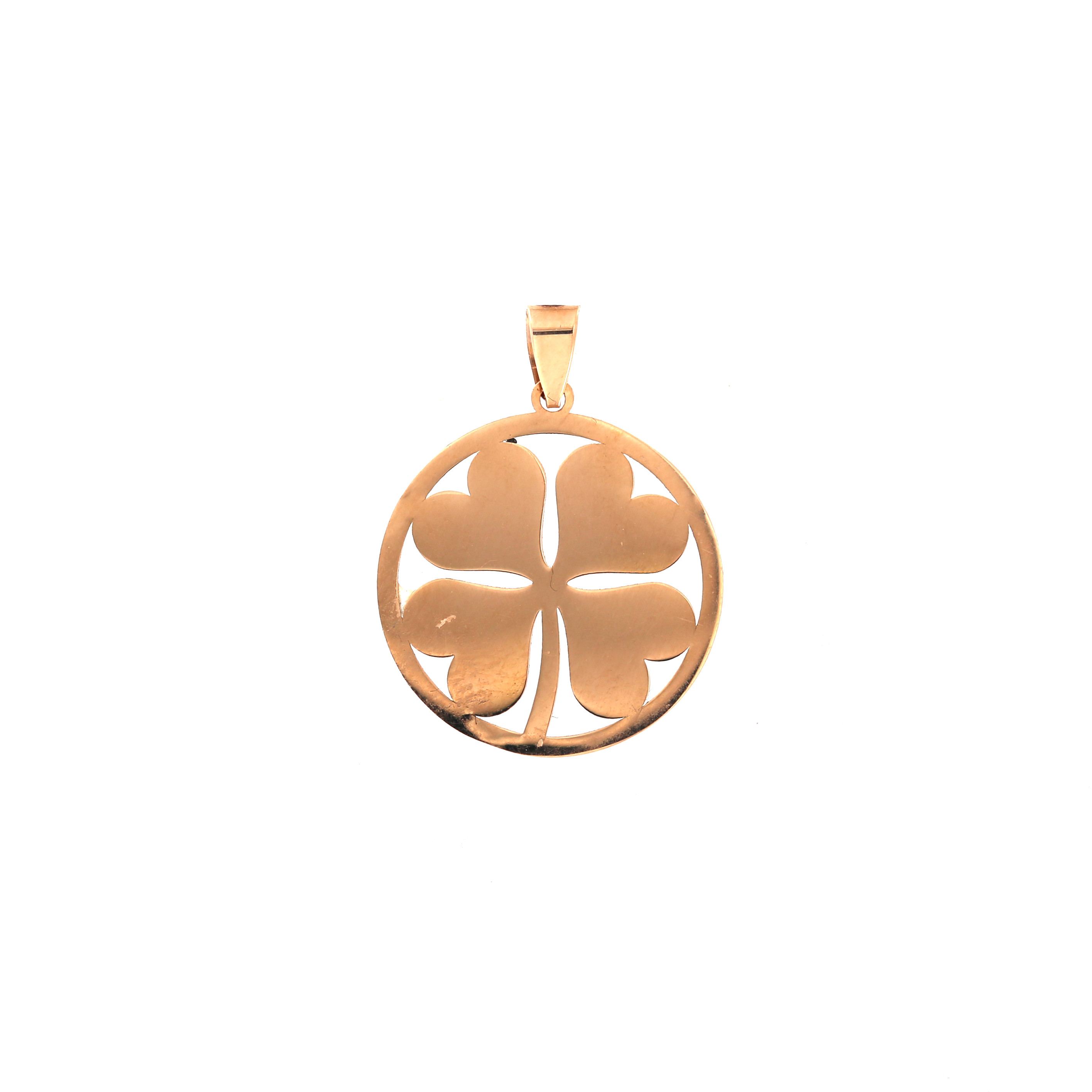 Rose gold four-leaf clover pendant ARF16-06