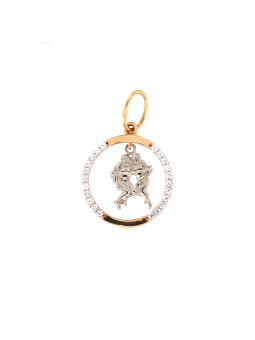 Rose gold Gemini pendant...