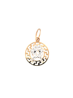 Rose gold Gemini pendant...