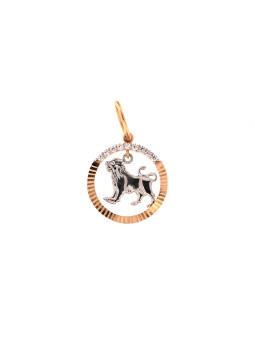 Rose gold lion sign pendant...