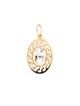 Rose gold pendant Capricon...