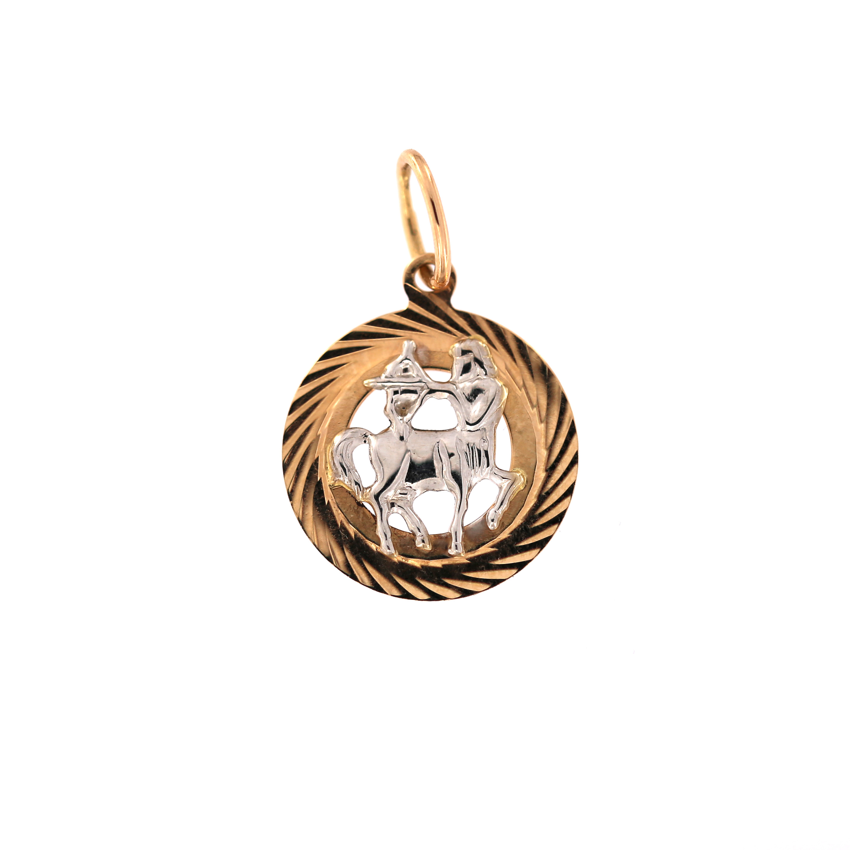 Rose gold pendant Sagittarius zodiac sign ARHS20