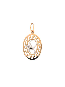 Rose gold Scorpio pendant...