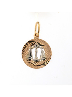 Rose gold Libra pendant...