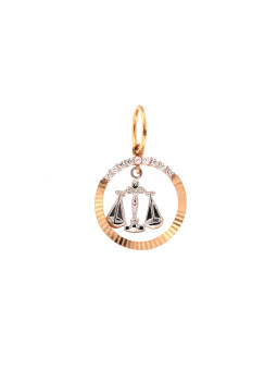 Rose gold Libra pendant...