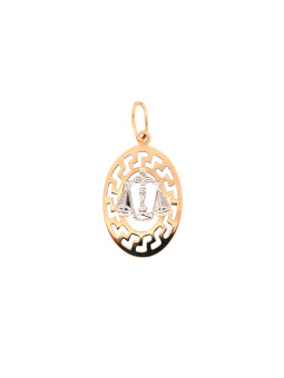 Rose gold Libra pendant...