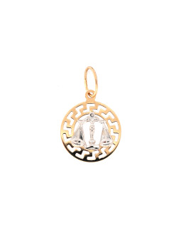 Rose gold Libra pendant...