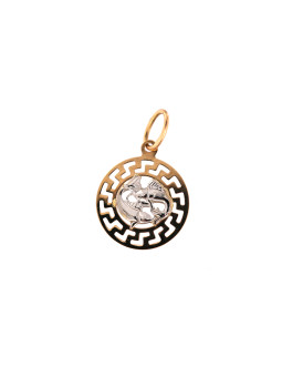 Rose gold Pisces pendant...