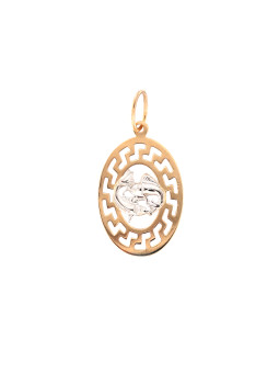Rose gold Pisces pendant...