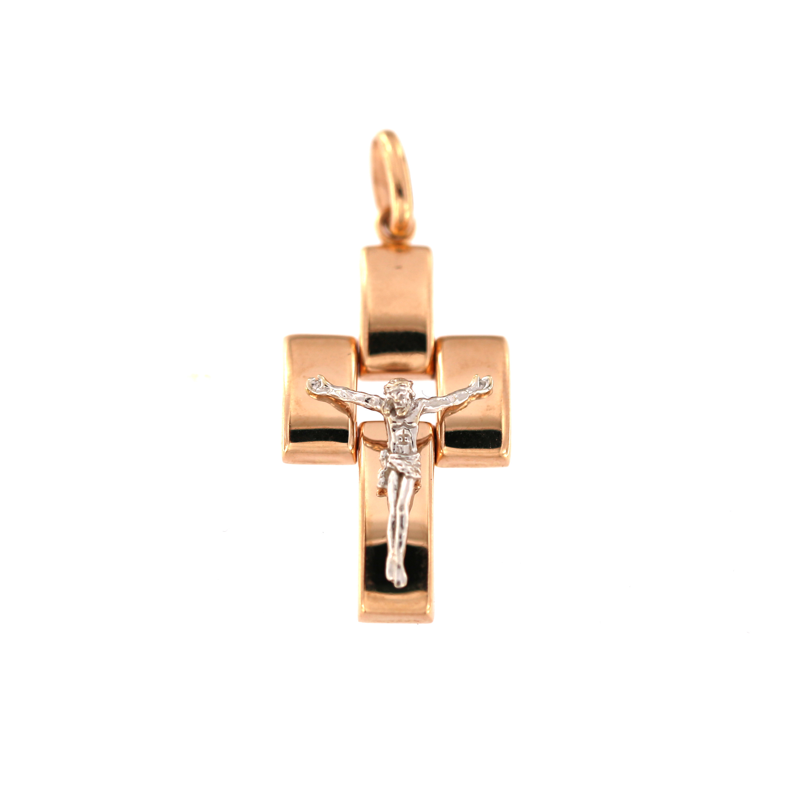 Rose gold cross pendant ARK01-49