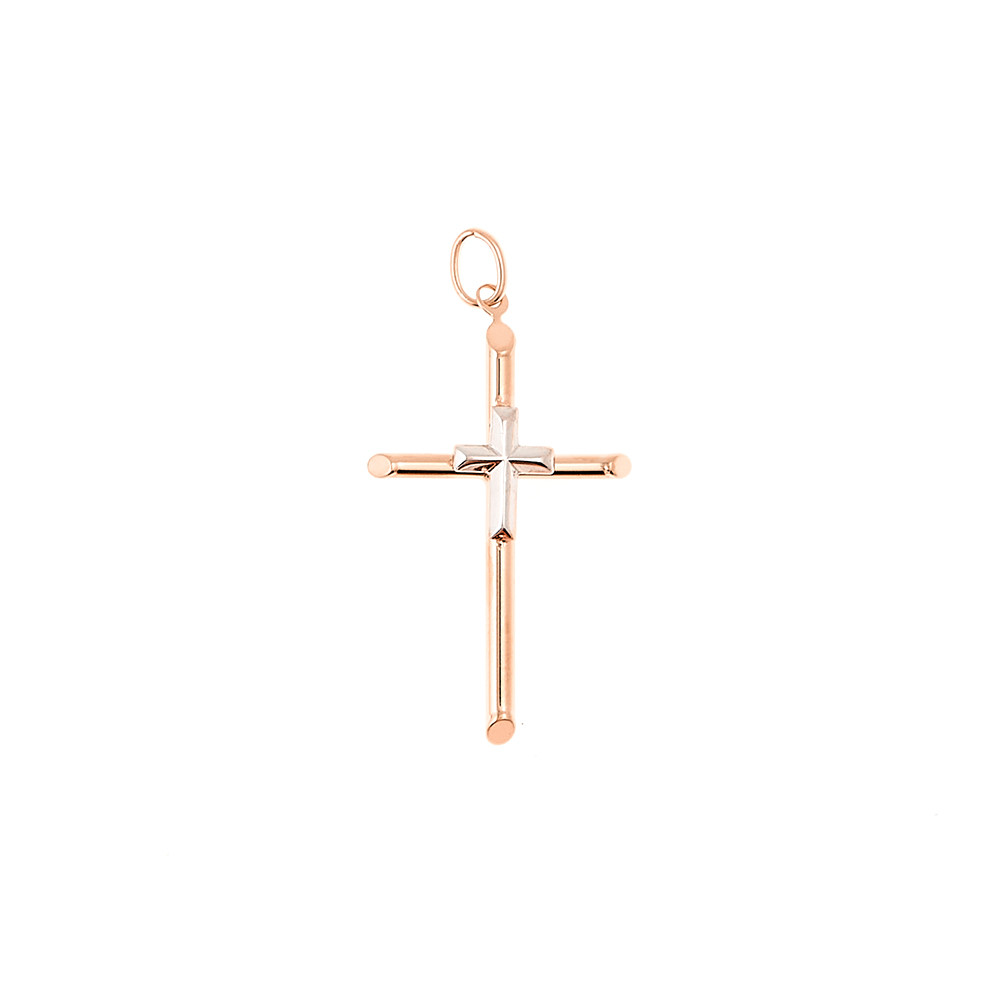 Rose gold cross pendant ARK02-69
