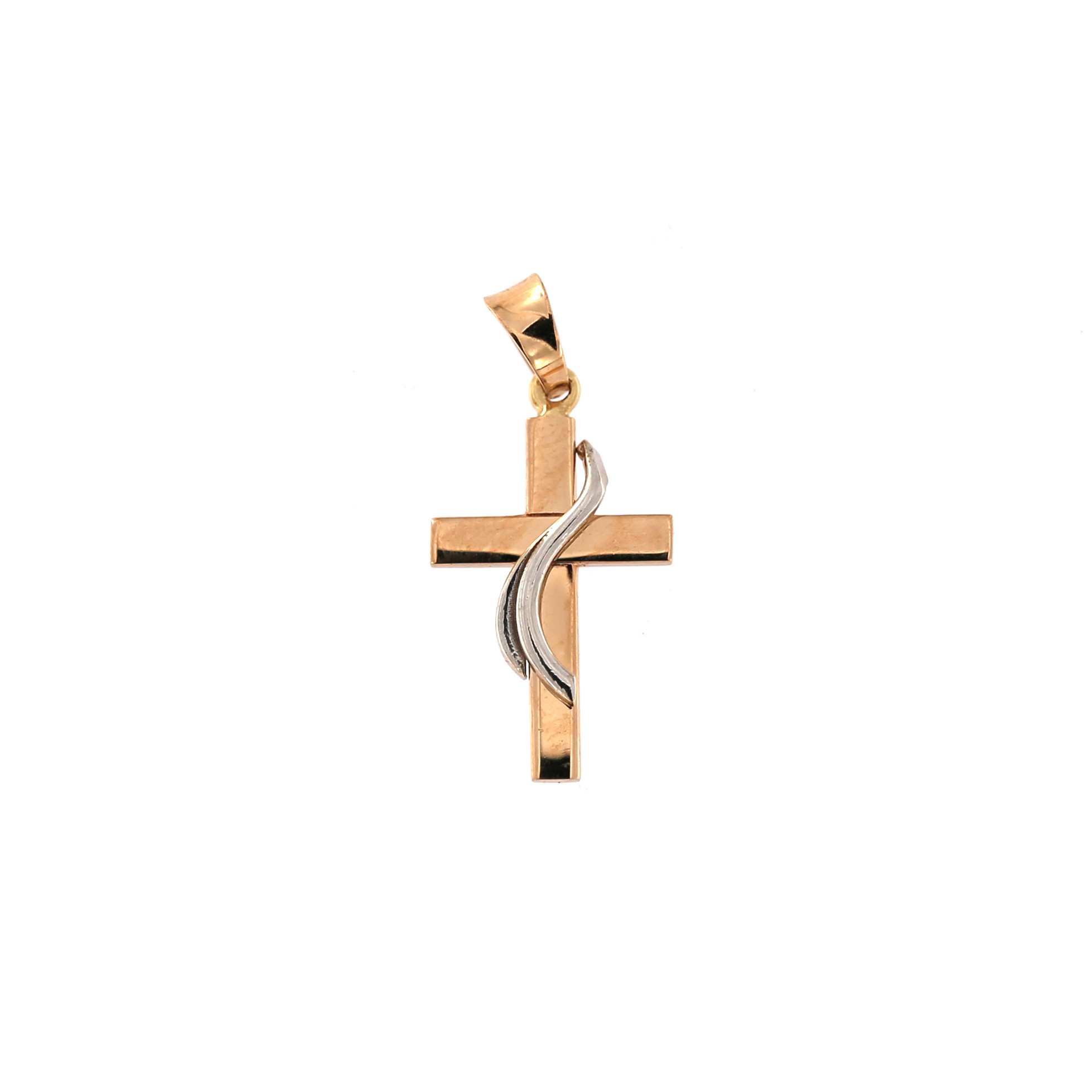 Rose gold cross pendant ARK02-71