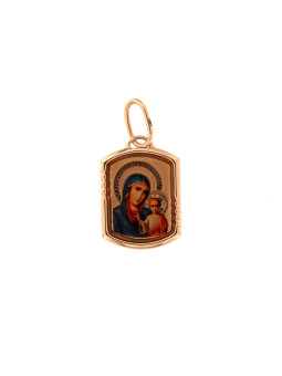 Rose gold icon pendant...