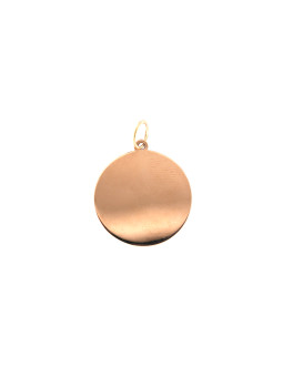 Rose gold tag pendant...