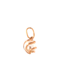 Rose gold pearl pendant...