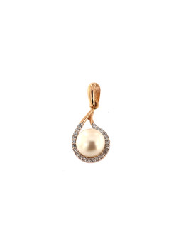 Rose gold pearl pendant...