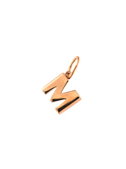 Rose gold initial letter...