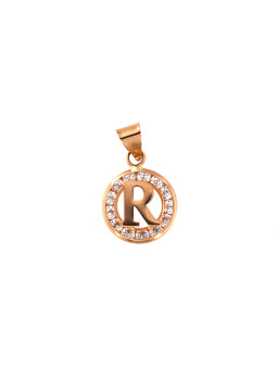 Rose gold initial letter...