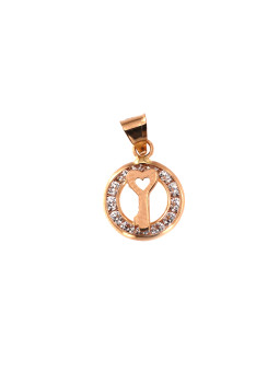 Rose gold key charm ARRS03-01