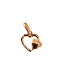 Rose gold heart pendant...