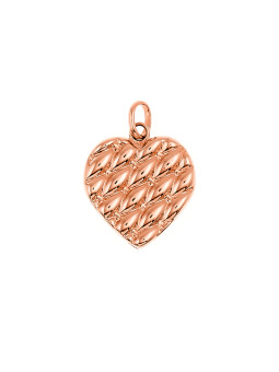 Rose gold heart pendant...