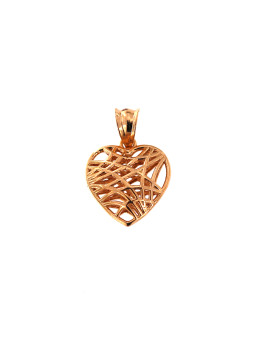 Rose gold heart pendant...