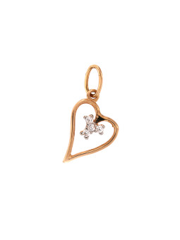 Rose gold heart pendant...