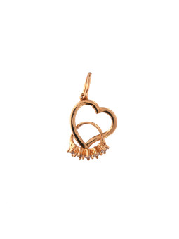 Rose gold heart pendant...