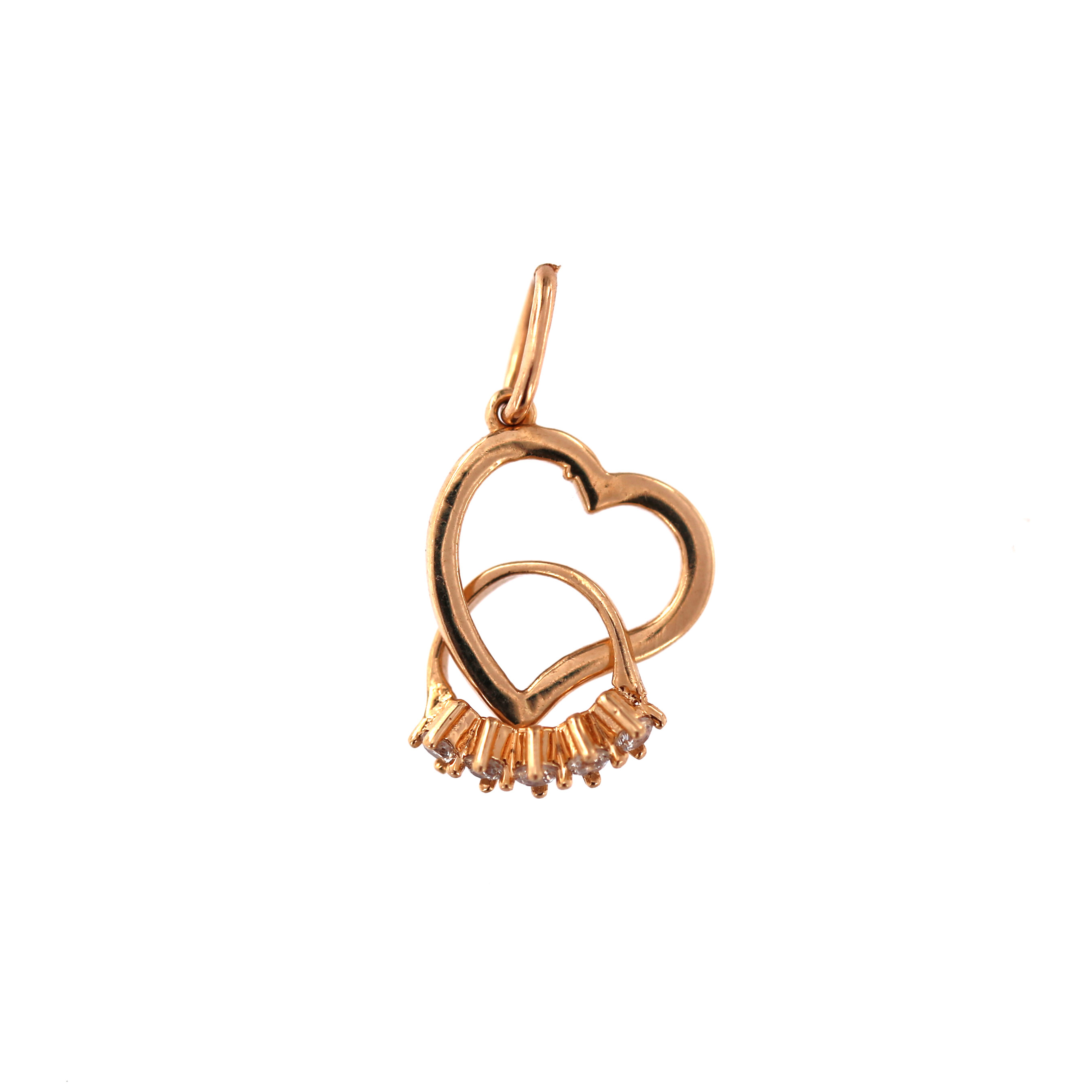 Rose gold heart pendant ARS02-45