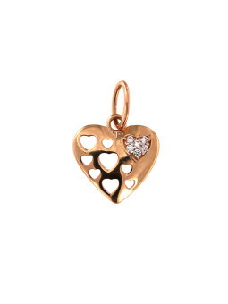 Rose gold heart pendant...