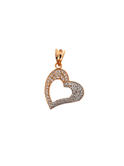 Rose gold heart pendant...