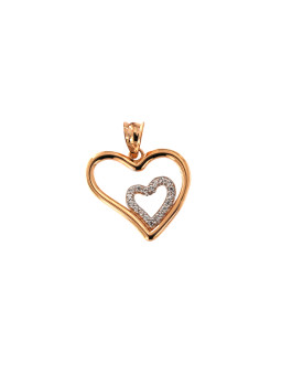 Rose gold heart pendant...