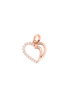 Rose gold heart pendant...