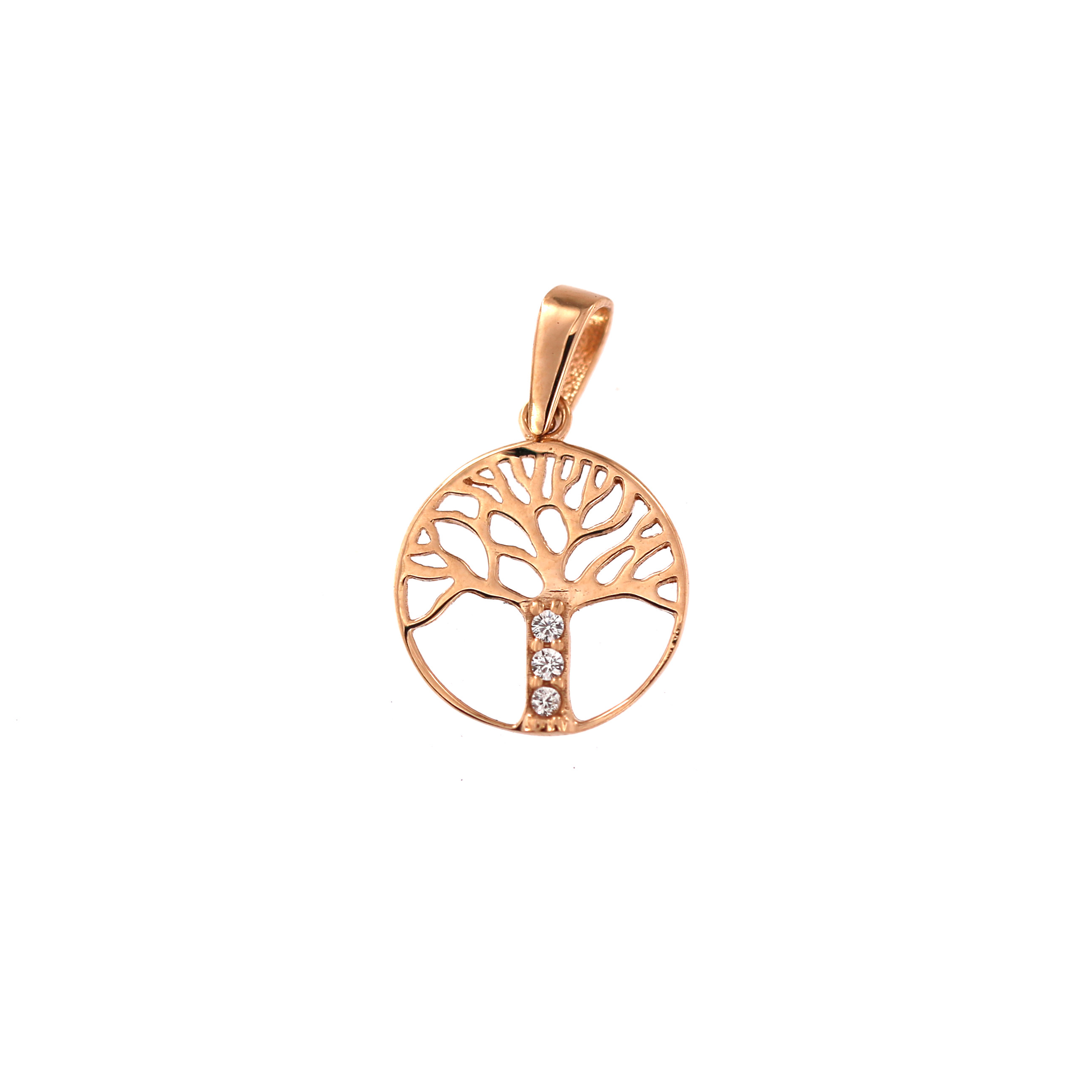 Rose gold pendant tree of life ART01-12