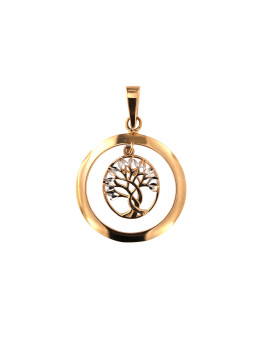 Rose gold pendant tree of...