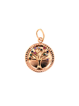 Rose gold pendant tree of...