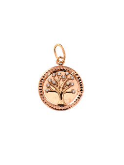 Rose gold pendant tree of...