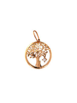Rose gold pendant tree of...