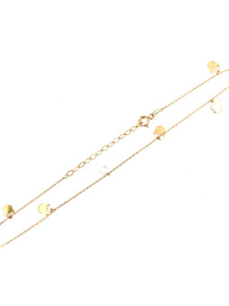 Yellow gold anklet EGZKJ07-01