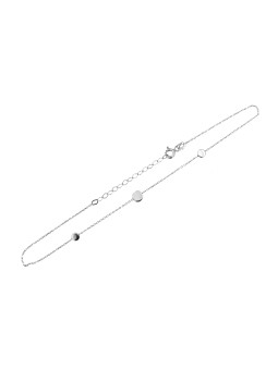 White gold anklet EBK04-01