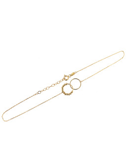 Yellow gold anklet EGZKJ02-02