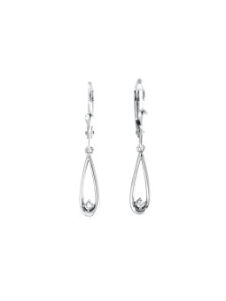 White gold drop earrings...