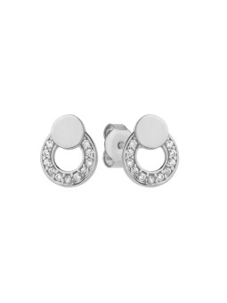 White gold earrings...