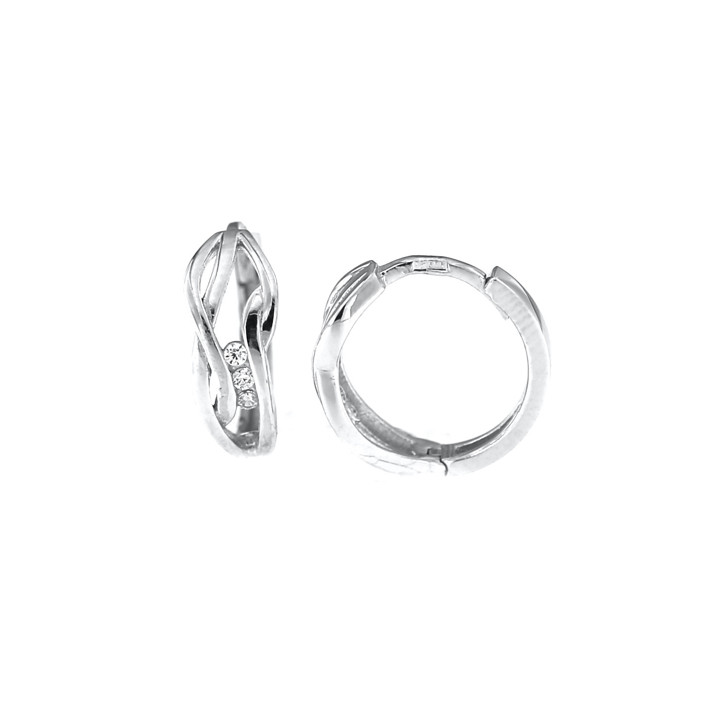 White gold earrings BBR01-09-03