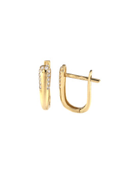 Yellow gold earrings...