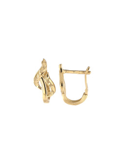 Yellow gold earrings...